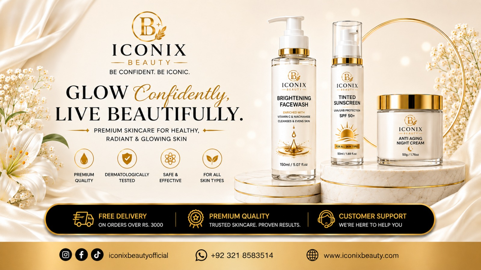 Iconix Beauty — Glow confidently, live beautifully. Premium skincare for healthy, radiant and glowing skin.